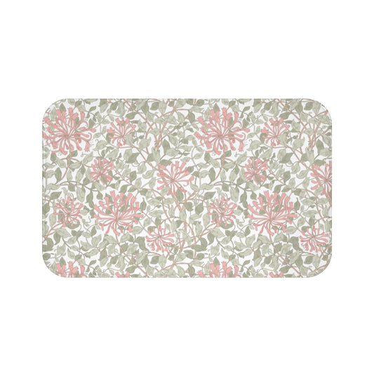 William Morris Bath Mat Honeysuckle Soft Green