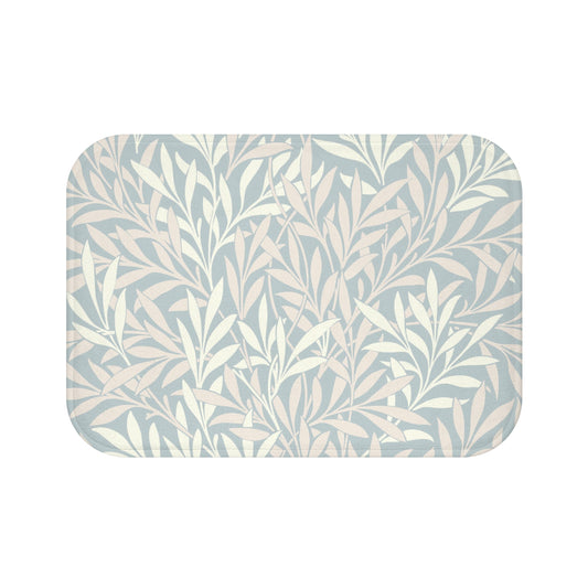 William Morris Bath Mat Willow Silver Blush