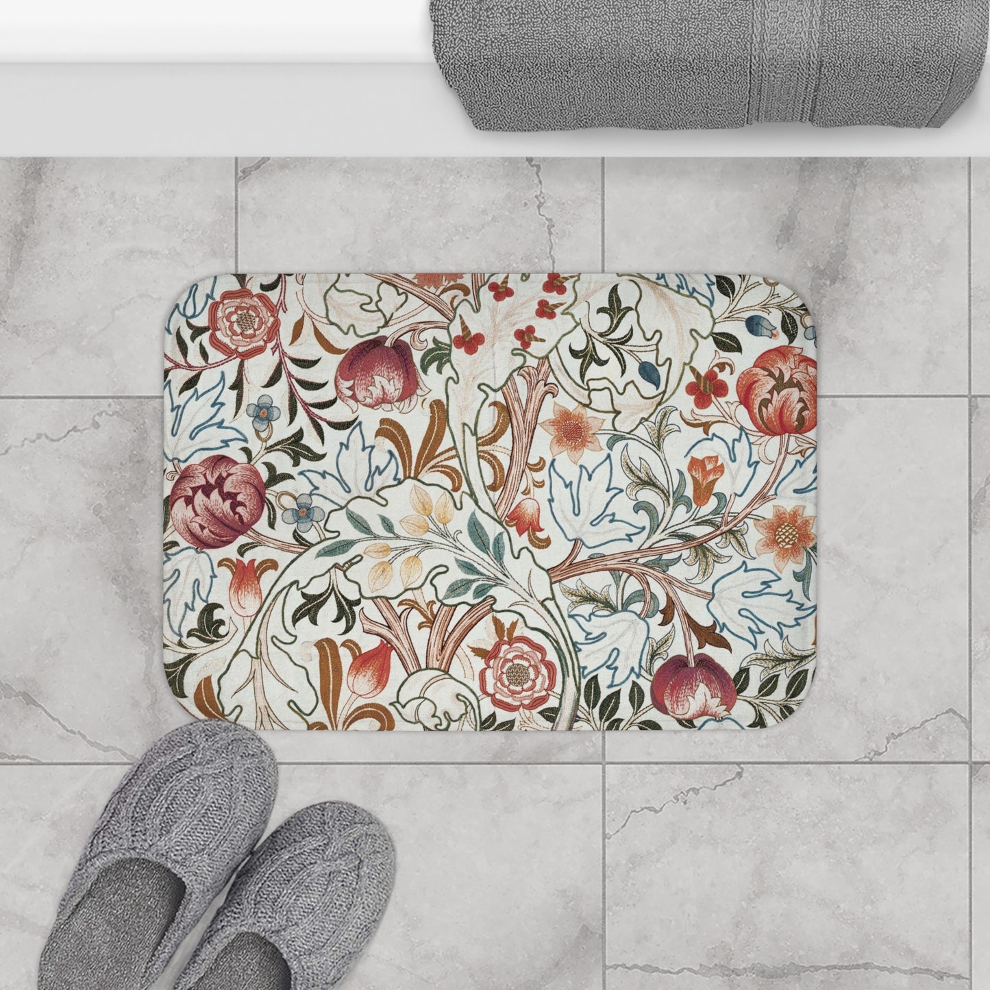 William Morris Bath Mat Acanthus Portiere