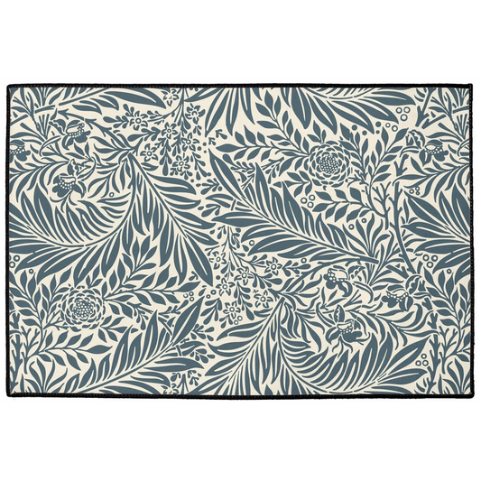 Larkspur Indoor/Outdoor Floor Mat William Morris Dark Green