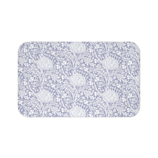 William Morris Bath Mat Artichoke Heather Lilac