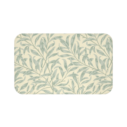 William Morris Bath Mat Willow Bough Lemon Sage