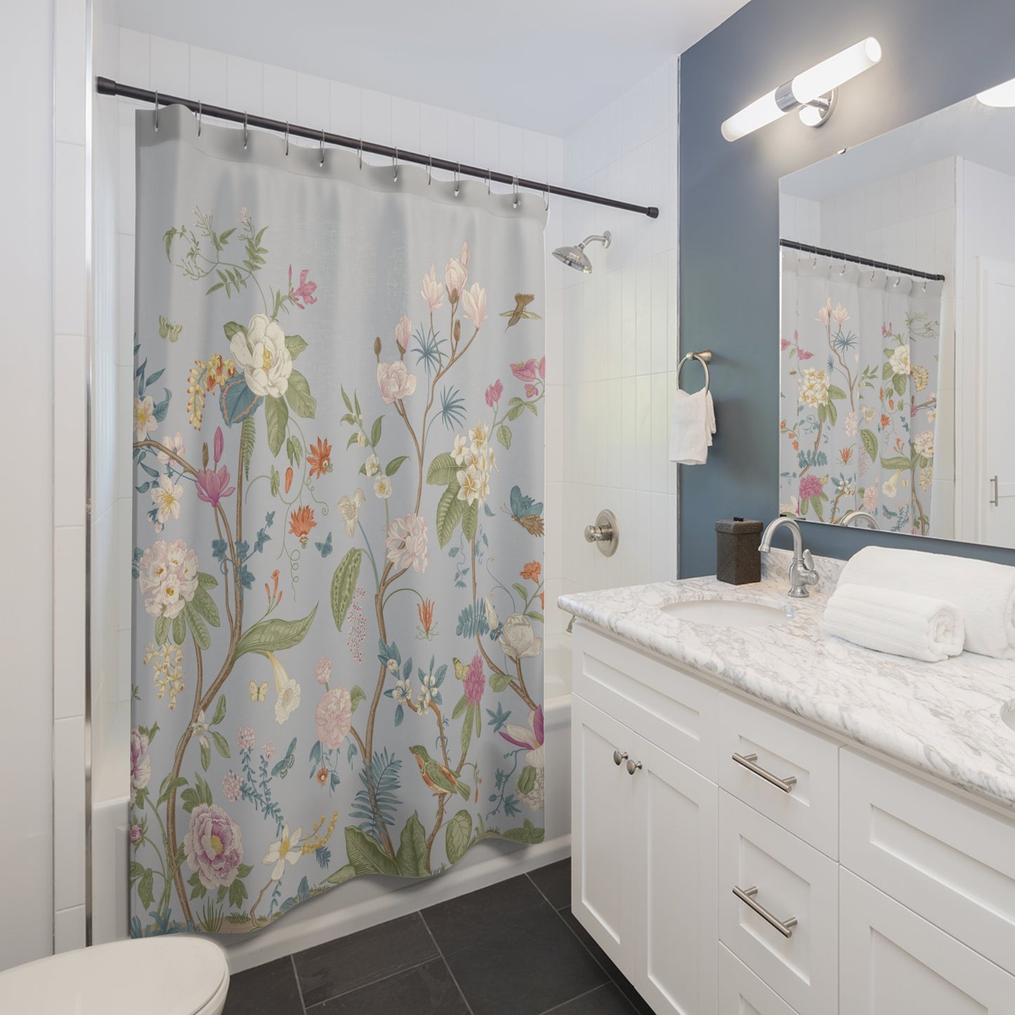 Chinoiserie Romantic Garden Shower Curtain