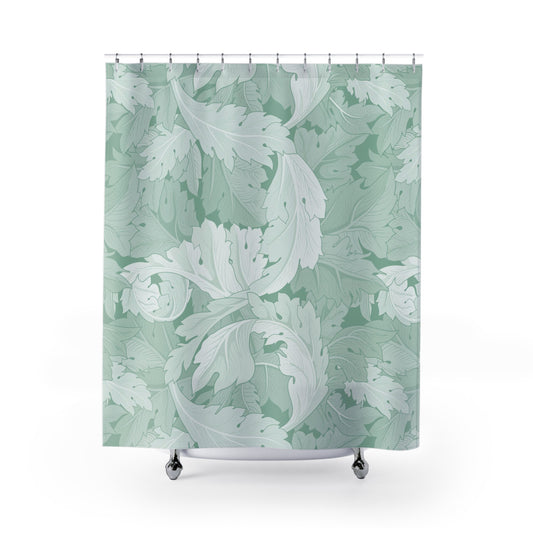William Morris Aqua Acanthus Shower Curtain