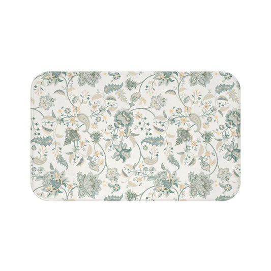 Belvedere Blue Chintz Bath Mat