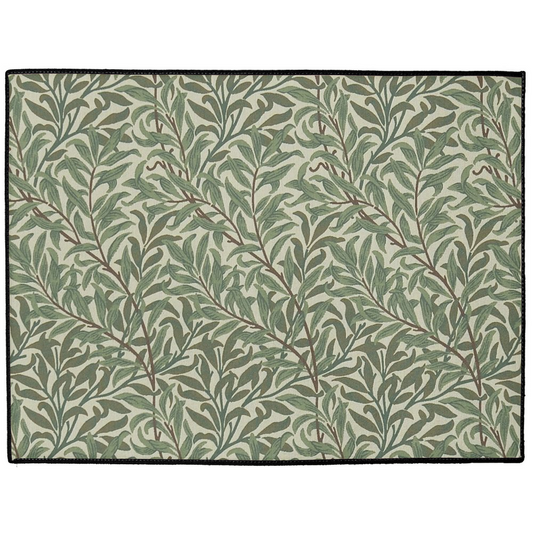 Willow Bough Indoor/Outdoor Floor Mat William Morris Dark Green