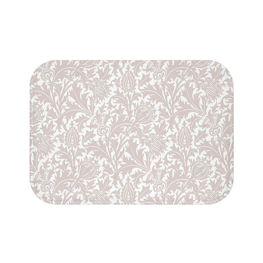 William Morris Bath Mat Thistle Beige