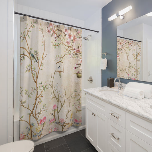 Romantic Chinoiserie Garden Shower Curtain