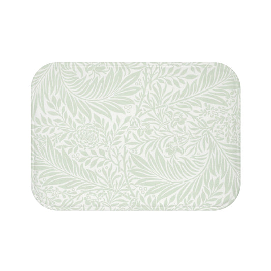 William Morris Bath Mat Larkspur Mint Aqua