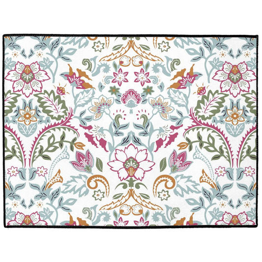 Art Nouveau Indoor/Outdoor Floor Mat William Morris Pink White