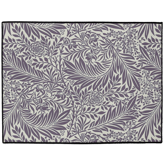 Larkspur Indoor/Outdoor Floor Mat William Morris Dark Plum