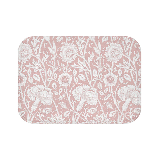 William Morris Bath Mat Pink & Rose