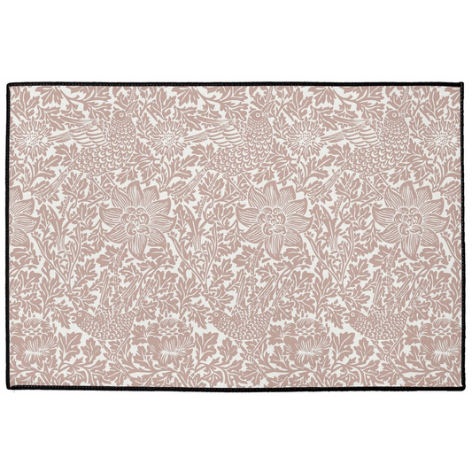 Bird & Anemone Indoor/Outdoor Floor Mat William Morris Terracotta
