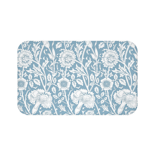William Morris Bath Mat Pink & Rose Blue