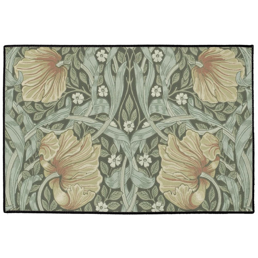 Pimpernel Indoor/Outdoor Floor Mat William Morris Bayleaf Manilla