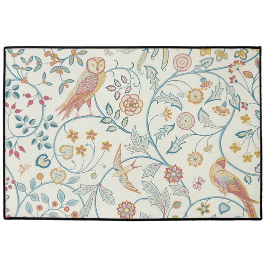 Newill Indoor/Outdoor Floor Mat William Morris Cream Blue