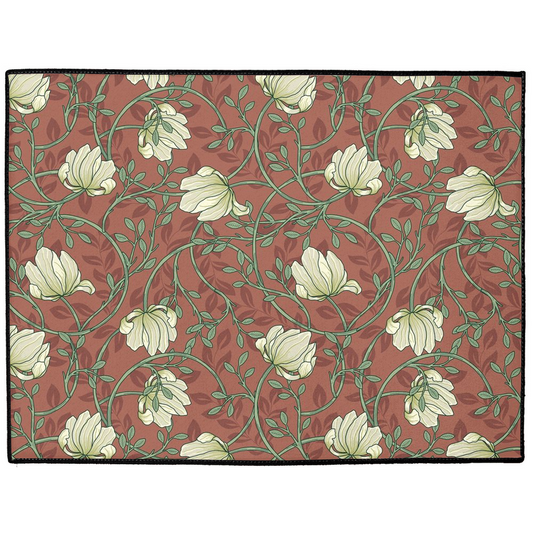 Pimpernel Indoor/Outdoor Floor Mat William Morris Red Cream