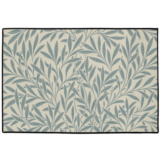 Willow Indoor/Outdoor Floor Mat William Morris Duck Egg Blue