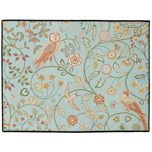 Newill Indoor/Outdoor Floor Mat William Morris Peppermint Blue