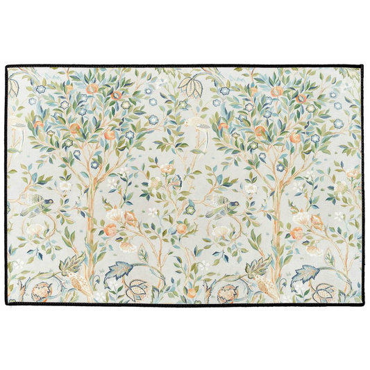 Melsetter Indoor/Outdoor Floor Mat William Morris Light Blue