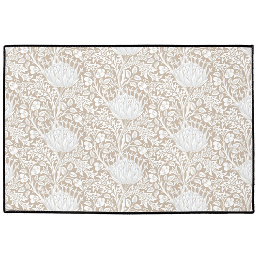 Artichoke Indoor/Outdoor Floor Mat William Morris Beige