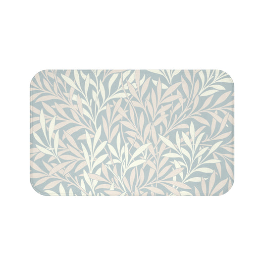 William Morris Bath Mat Willow Silver Blush