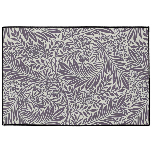 Larkspur Indoor/Outdoor Floor Mat William Morris Dark Plum