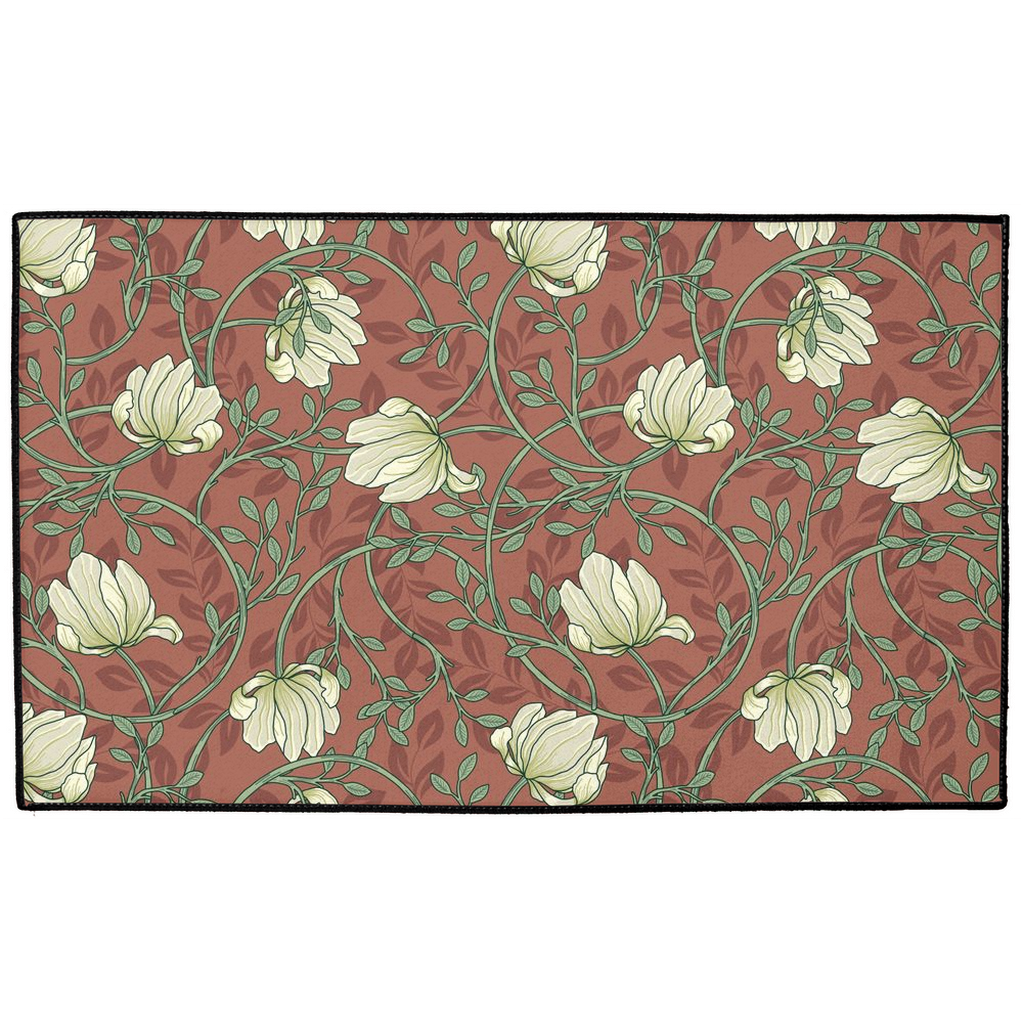 Pimpernel Indoor/Outdoor Floor Mat William Morris Red Cream