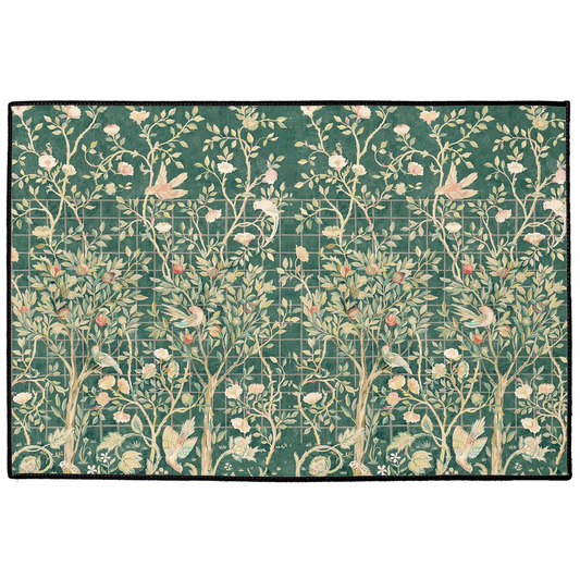 Melsetter Indoor/Outdoor Floor Mat William Morris Green