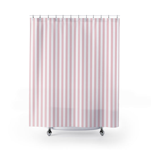 Pink Cabana Shower Curtain