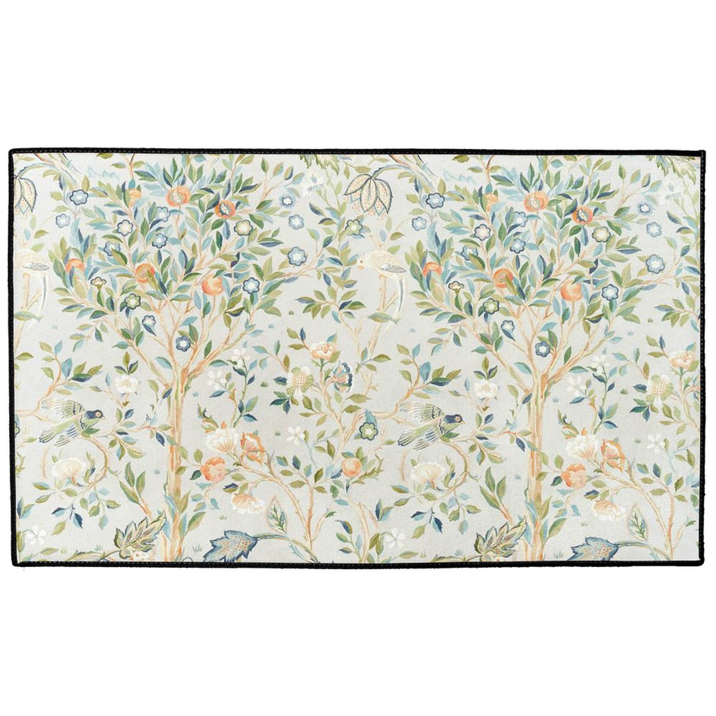 Melsetter Indoor/Outdoor Floor Mat William Morris Light Blue
