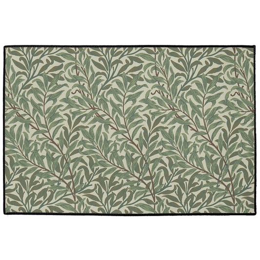 Willow Bough Indoor/Outdoor Floor Mat William Morris Dark Green