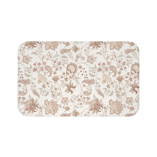 Belvedere Beige Chintz Bath Mat