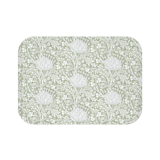 William Morris Bath Mat Artichoke Sage Green