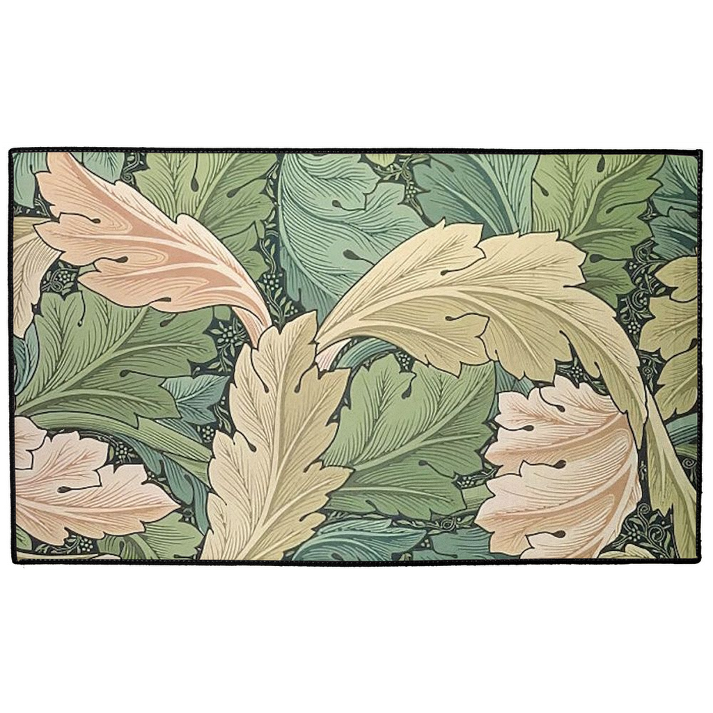Acanthus Indoor/Outdoor Floor Mat William Morris Golden Green