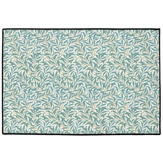 Willow Bough Indoor/Outdoor Floor Mat William Morris Green Teal