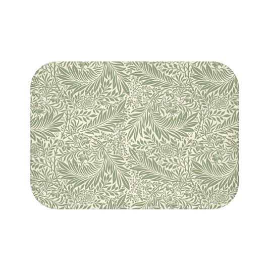William Morris Bath Mat Larkspur Sage Green