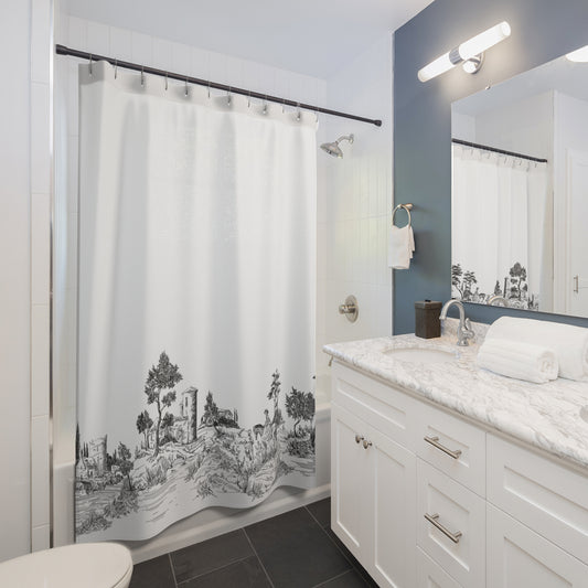 Toile Landscape Shower Curtain