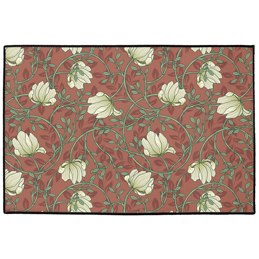 Pimpernel Indoor/Outdoor Floor Mat William Morris Red Cream