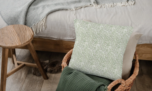 Willow Bough Outdoor Pillows William Morris Soft Green