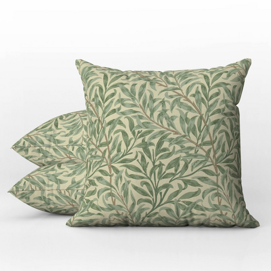 Willow Bough Outdoor Pillows William Morris Green