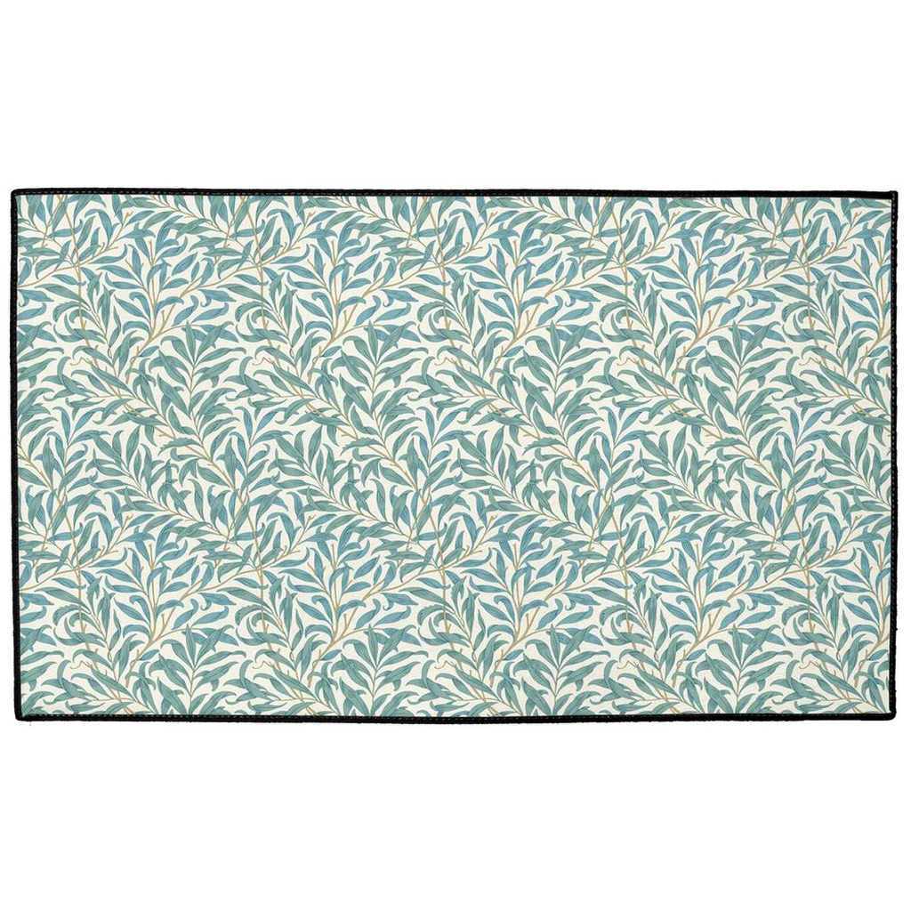 Willow Bough Indoor/Outdoor Floor Mat William Morris Green Teal