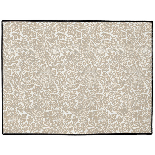 Bird & Anemone Indoor/Outdoor Floor Mat William Morris Beige