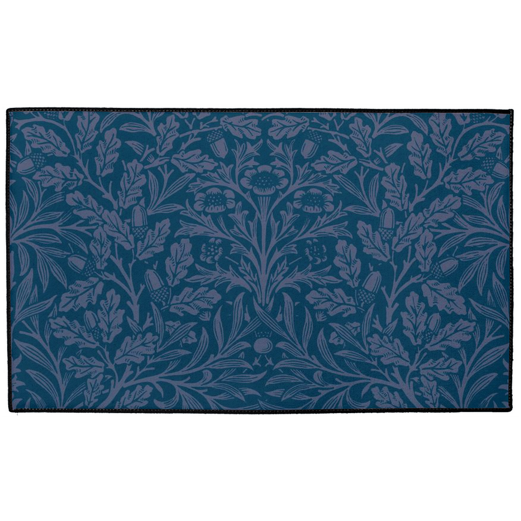 Acorn Indoor/Outdoor Floor Mat William Morris Dark Navy Blue