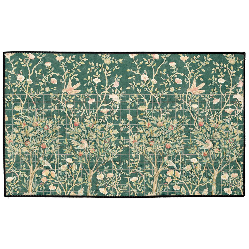 Melsetter Indoor/Outdoor Floor Mat William Morris Green