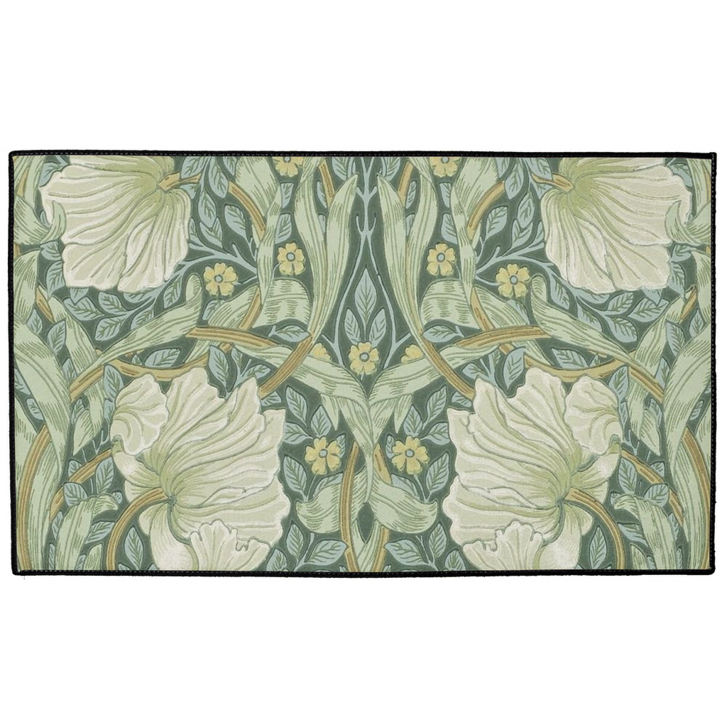 Pimpernel Indoor/Outdoor Floor Mat William Morris Privet Slate