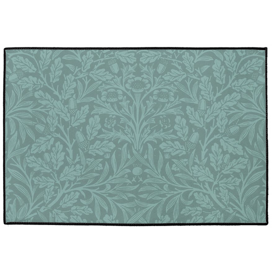 Acorn Indoor/Outdoor Floor Mat William Morris Duck Egg Blue