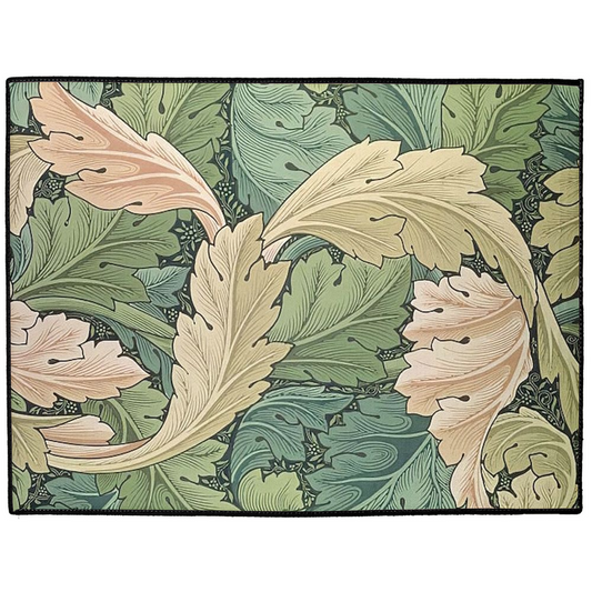 Acanthus Indoor/Outdoor Floor Mat William Morris Golden Green