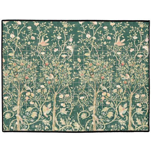 Melsetter Indoor/Outdoor Floor Mat William Morris Green