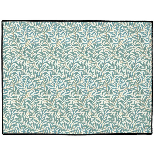 Willow Bough Indoor/Outdoor Floor Mat William Morris Green Teal